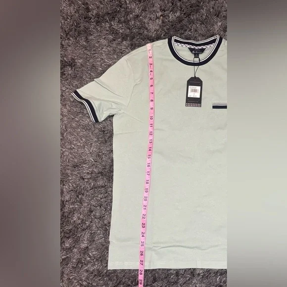 Ben Sherman Short-Sleeve Welt Pocket Ringer Tee size Medium - Picture 11 of 12